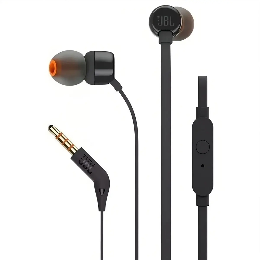 Audifonos Alambricos JBL T110 Wired In-Ear Color Negro - Imagen 3