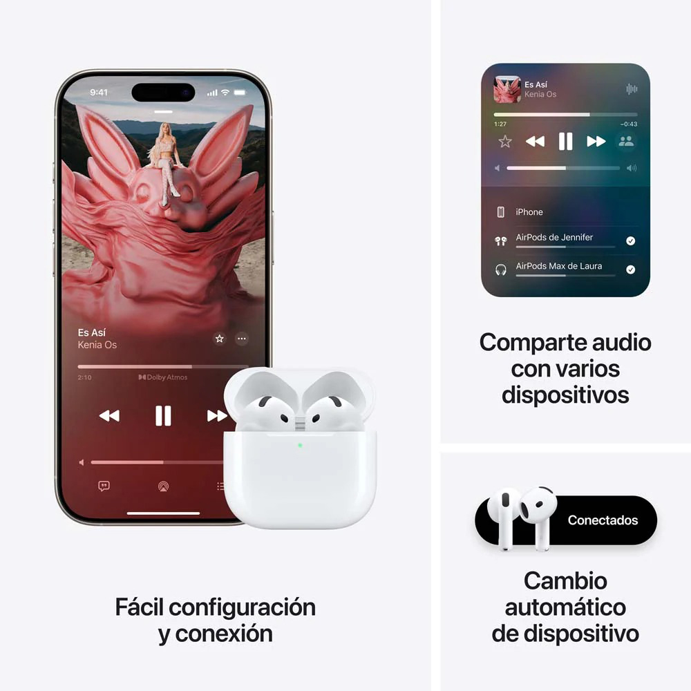 Apple AirPods 4 con Cancelación Activa de Ruido - Imagen 4