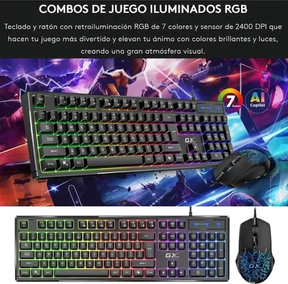 Combo Teclado y Mouse Gamer Scorpion Km-Gx3 - Imagen 3