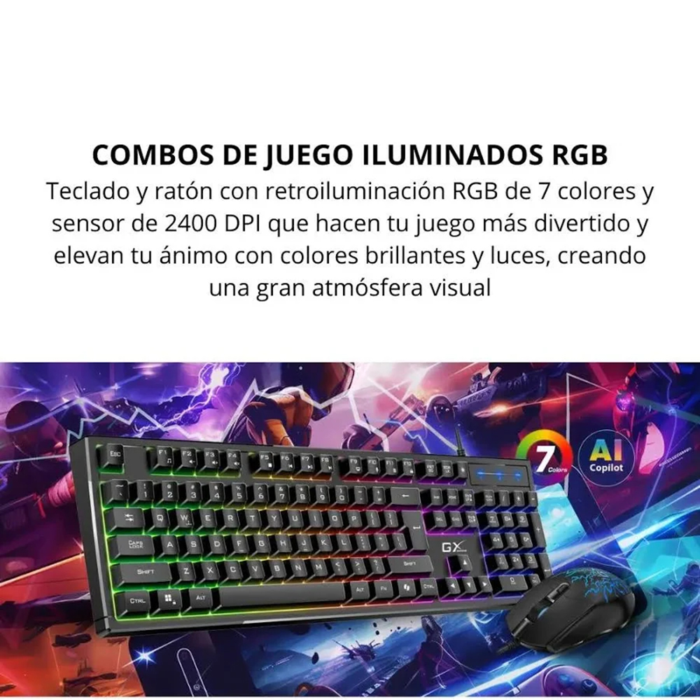 Combo Teclado y Mouse Gamer Scorpion Km-Gx3 - Imagen 7